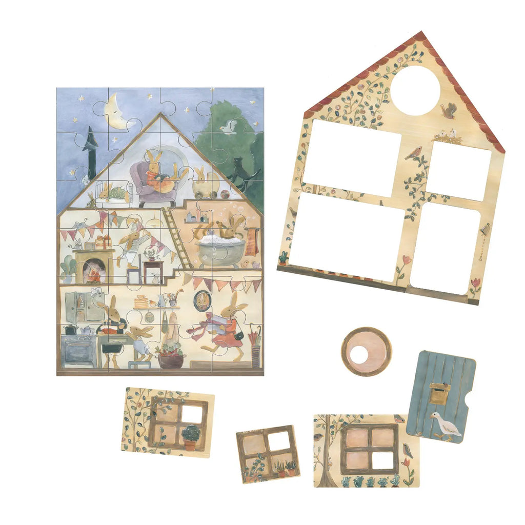 Rabbit House Puzzle The Trendy Bunny rabbit-house-puzzle-the-trendy-bunny