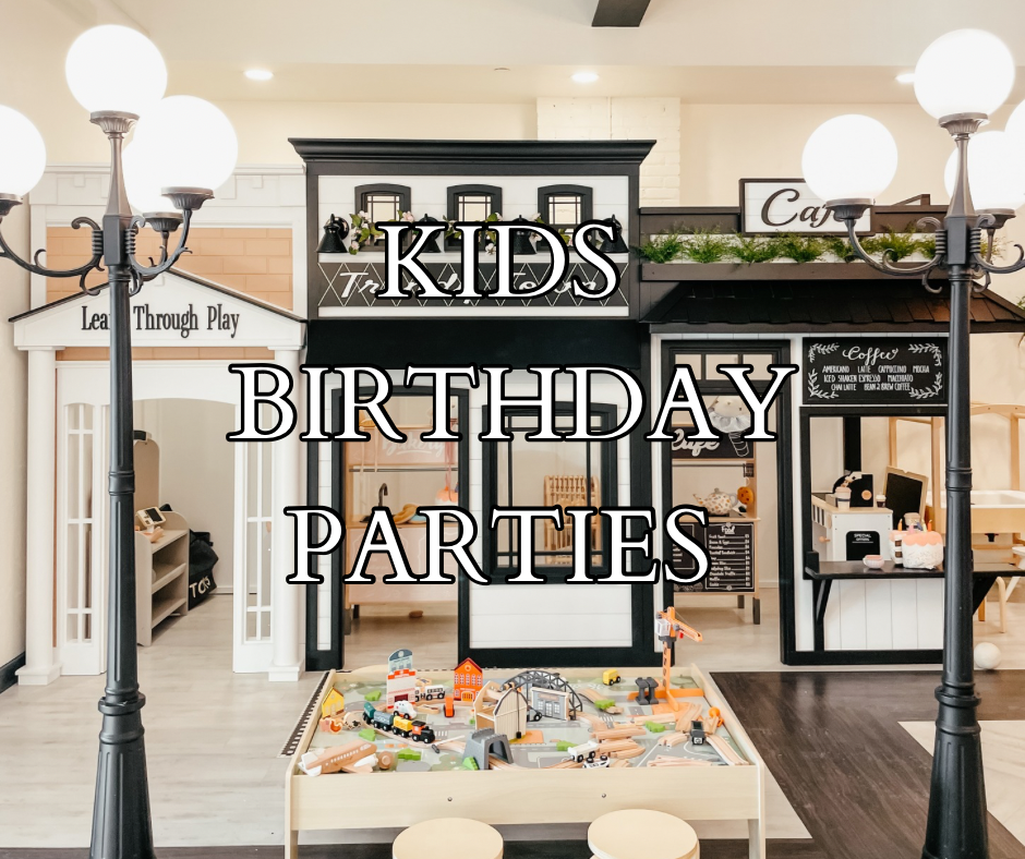 hildren celebrating a birthday party at Trendy Bunny Boutique Play Café in Greensburg PA