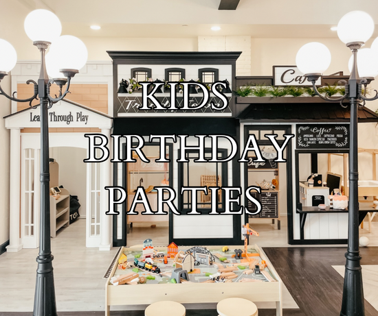 hildren celebrating a birthday party at Trendy Bunny Boutique Play Café in Greensburg PA