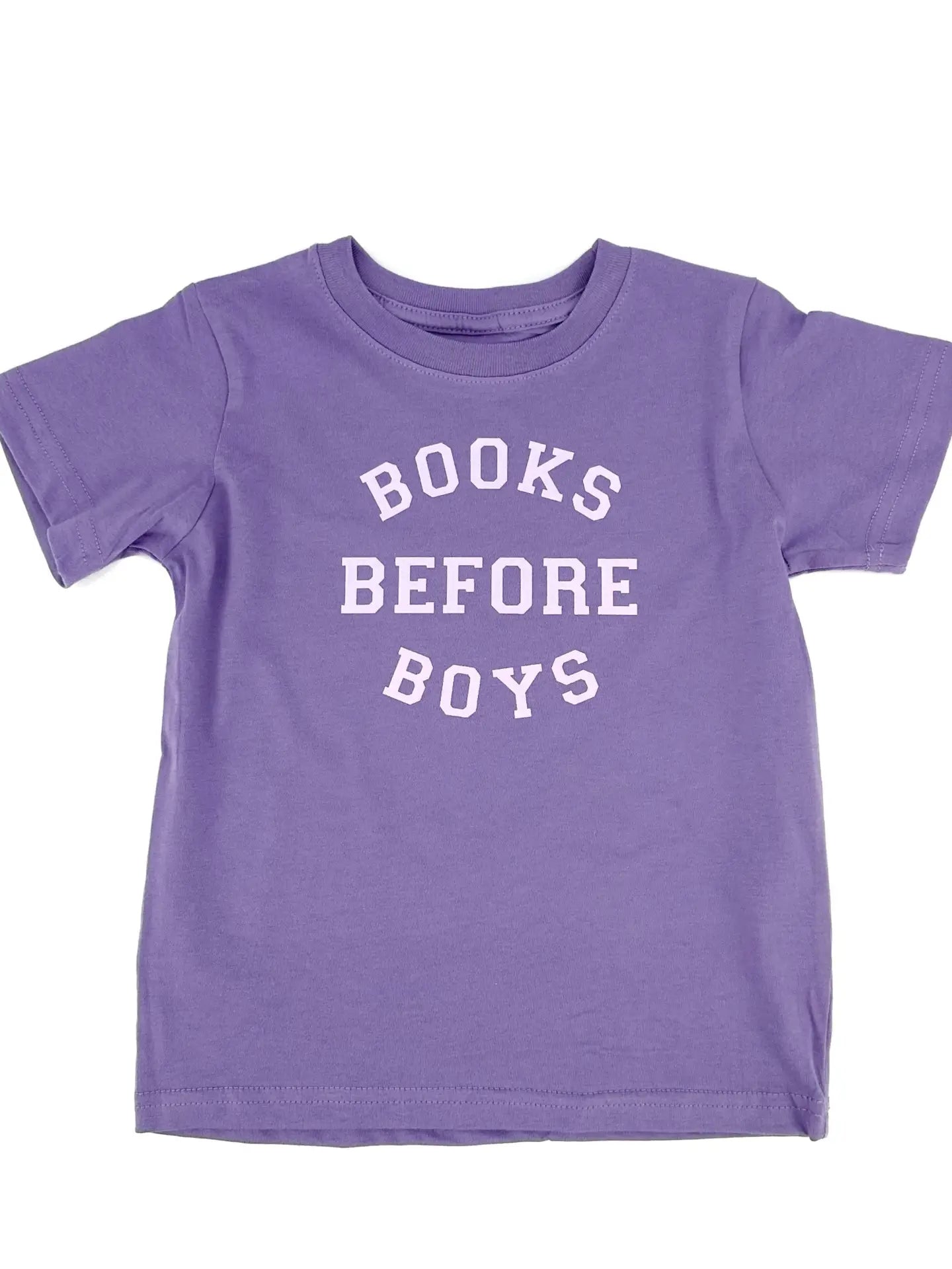 Books Before Boys Kids Tee
