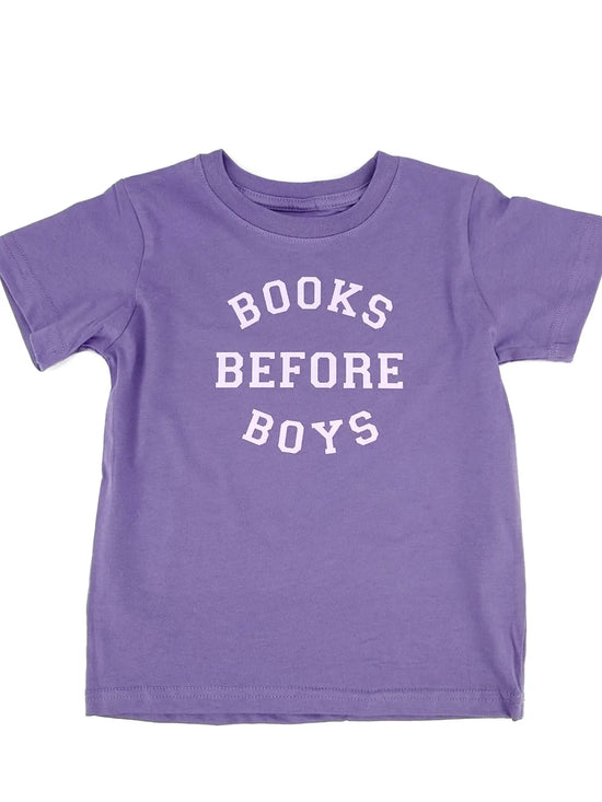 Books Before Boys Kids Tee