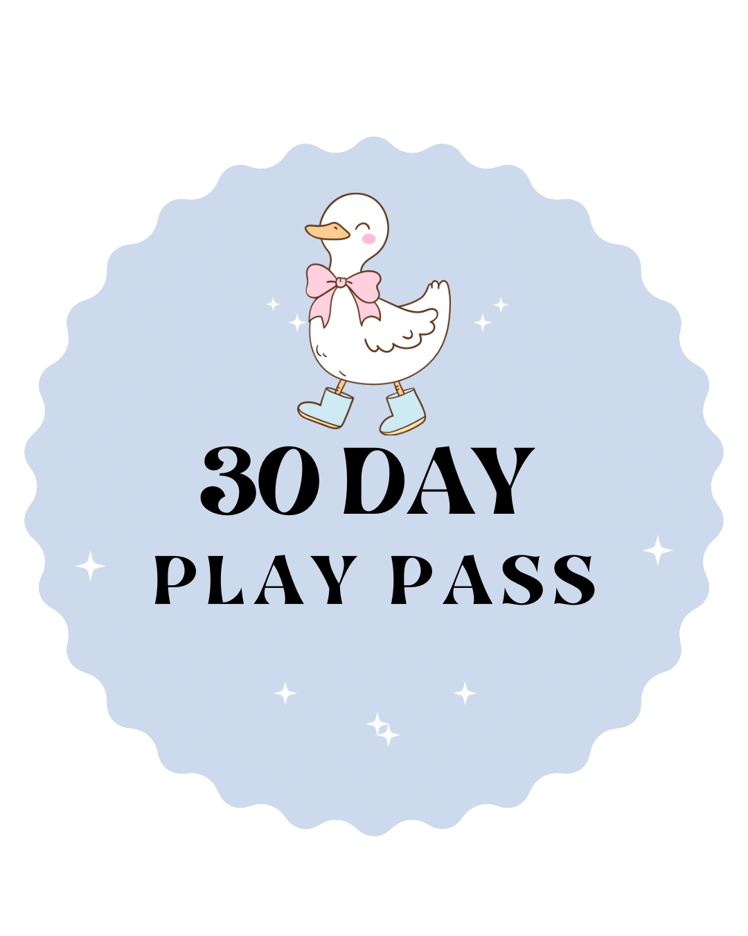 30-Day Play Pass for indoor kids play at The Trendy Bunny Play Café in Greensburg PA