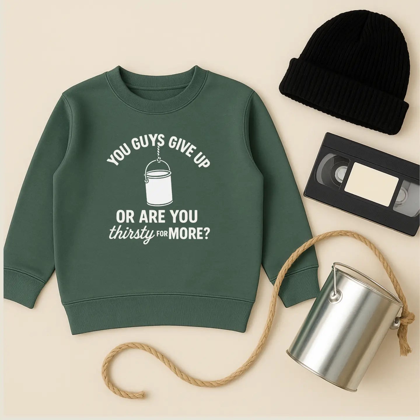 You Guys Give Up Kids Crewneck