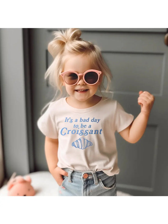 Bad Day to Be a Croissant Kids Tee