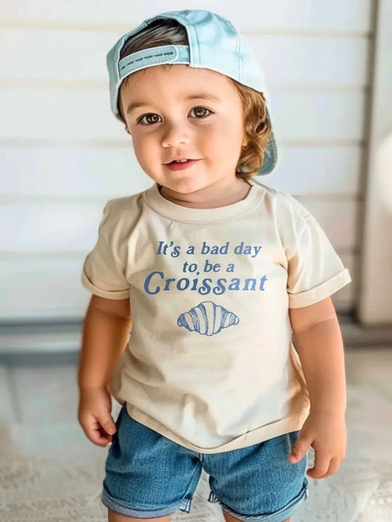 Bad Day to Be a Croissant Kids Tee