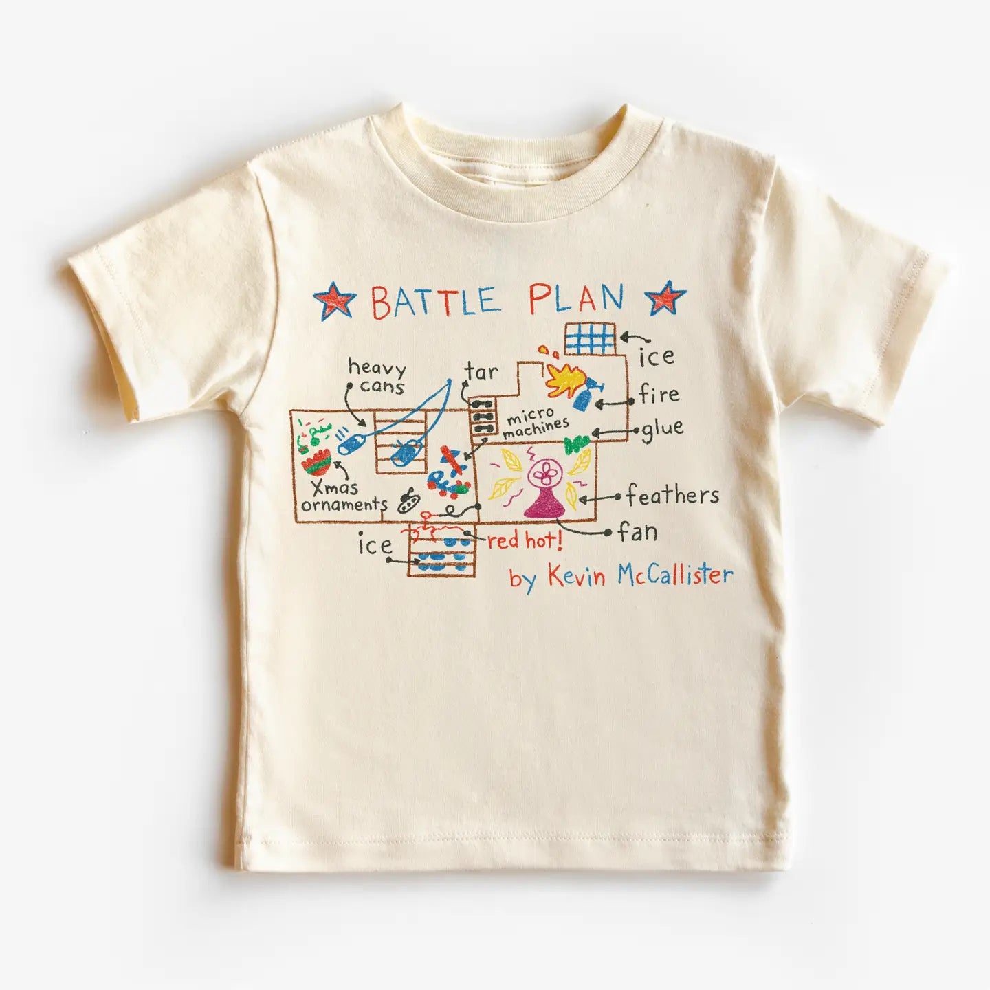 Kevin McCallister's Battle Plan Kids Tee