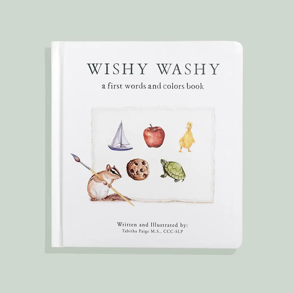 Wishy Washy: A Board Book of First Words & Colors