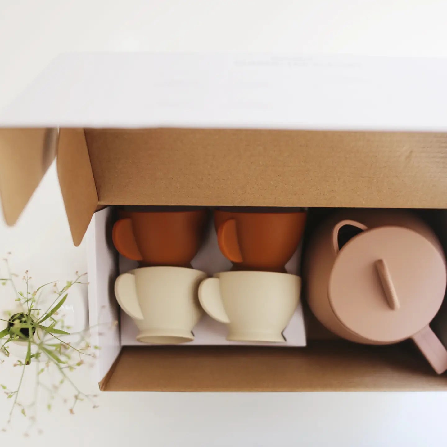 Botanical Rose Silicone Tea Play Set