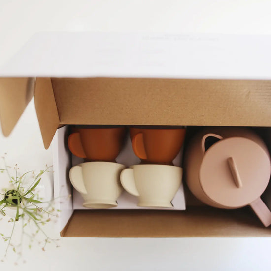 Botanical Rose Silicone Tea Play Set