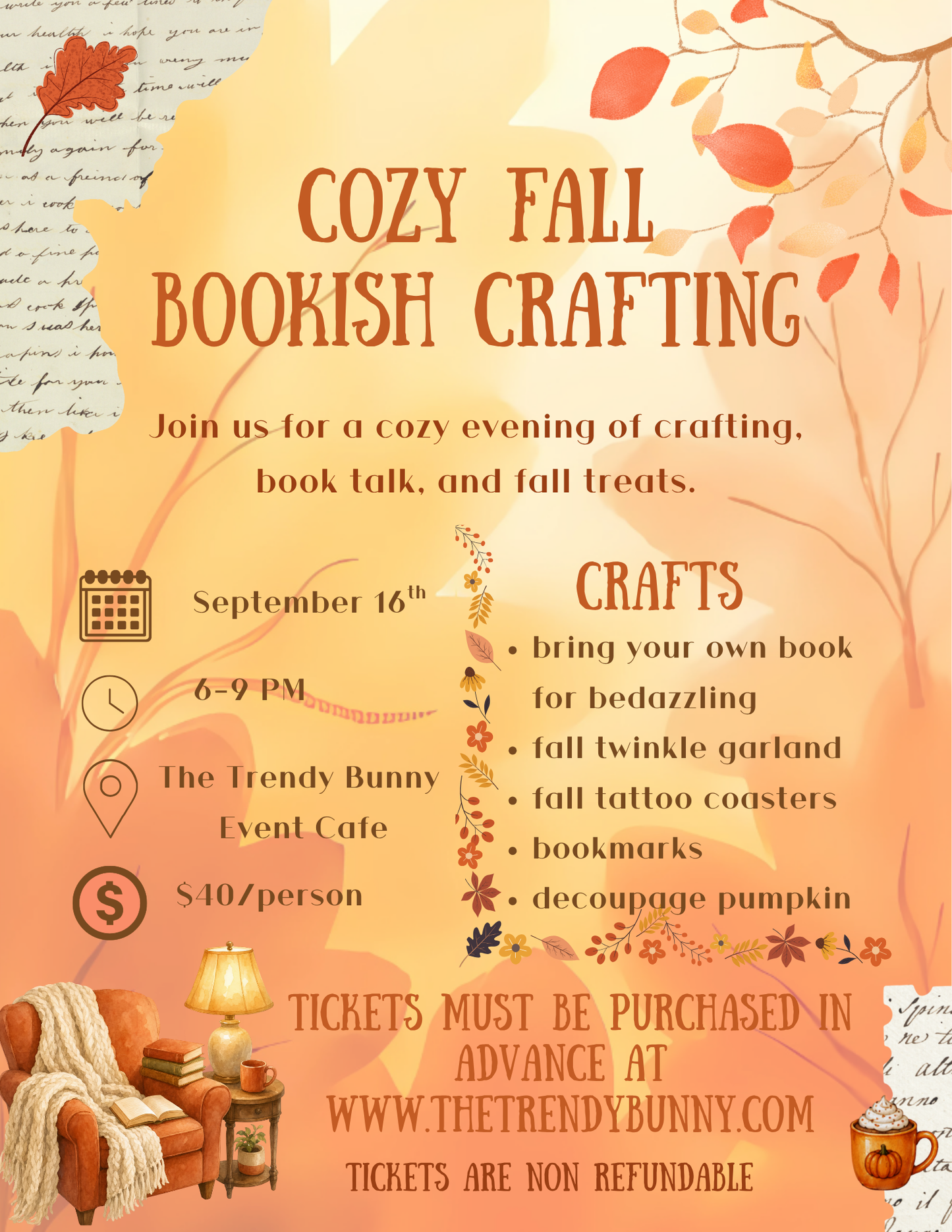 Cozy Fall Bookish Crafting
