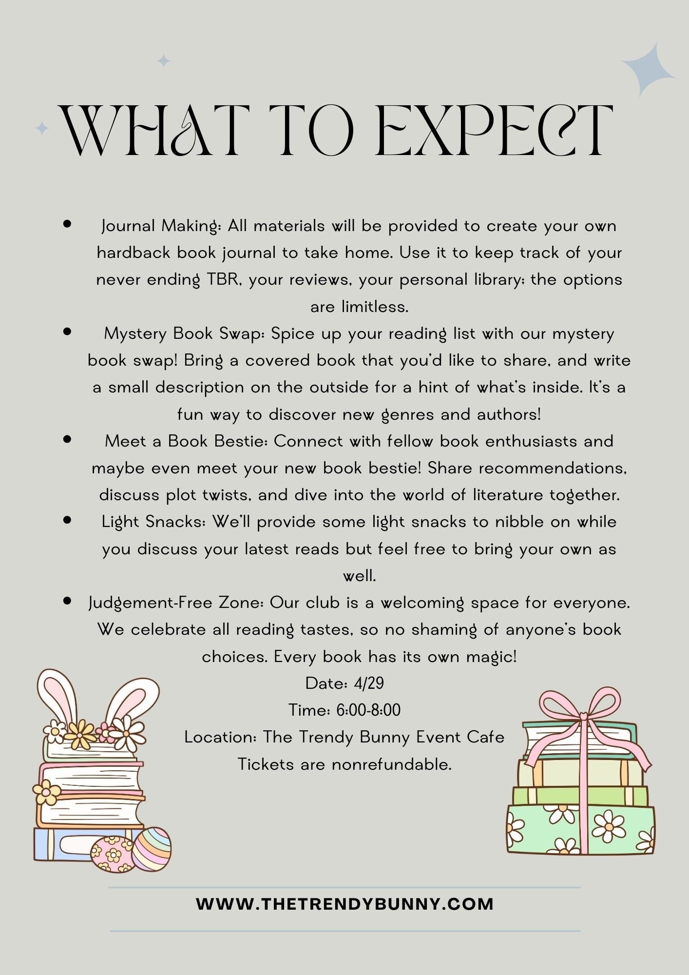 4/29 Book Journal Workshop