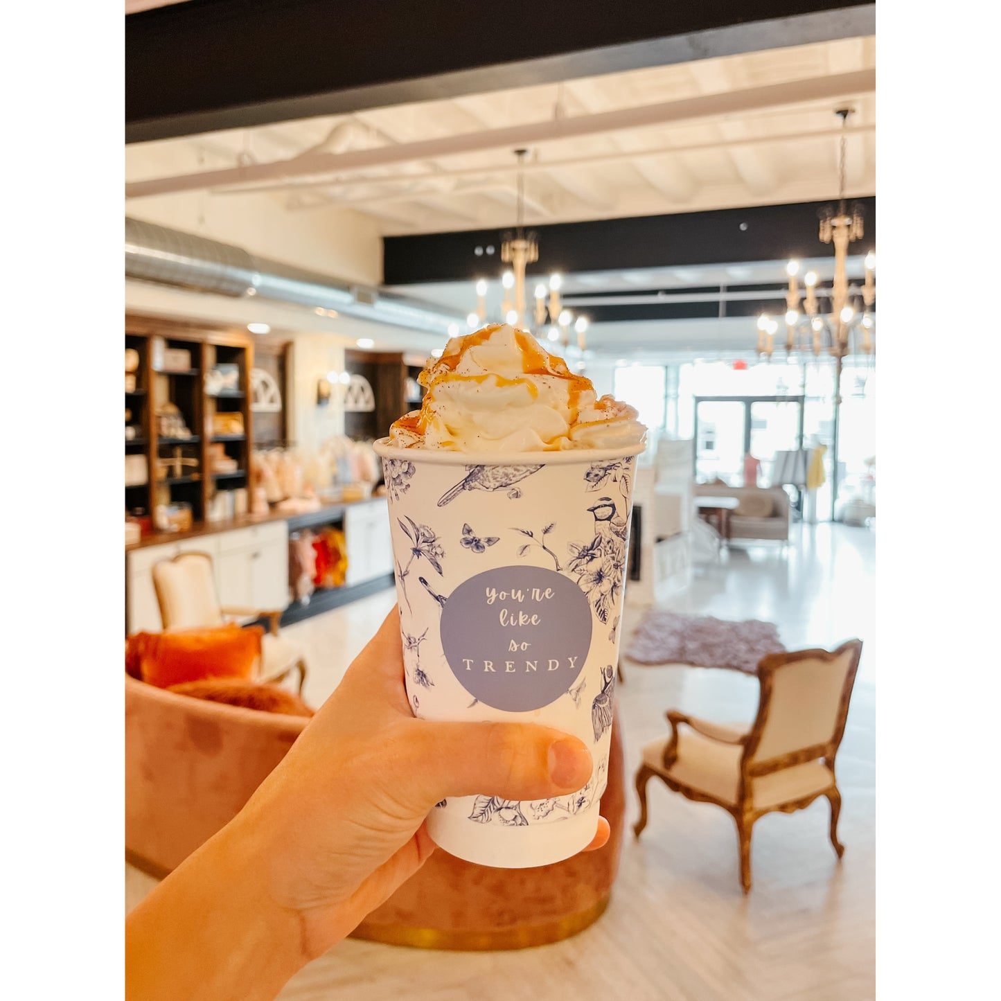 Greensburg cafe at Trendy Bunny Studio, offering a cozy atmosphere for parents to relax while children enjoy playtime.
