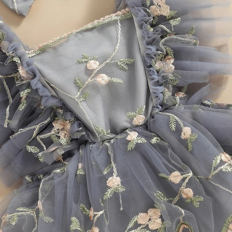 Oh So Cute! Floral Embroidered Onesie