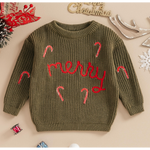 Merry Embroidered Knit Sweater