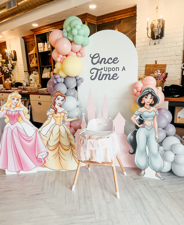 Birthday party setup at The Trendy Bunny Studio with a decorated event space