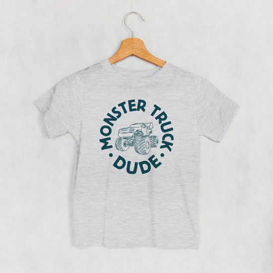 Monster Truck Dude Kids Tee