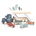 Wooden Car Transporter Set