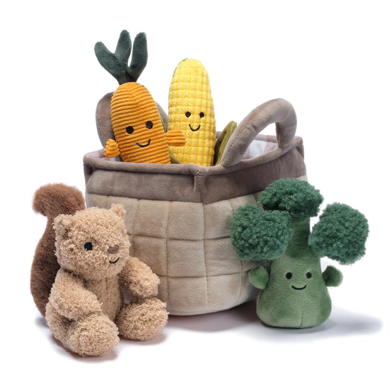 Veggie Basket Plush Set