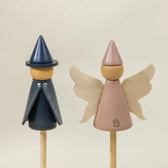 Set of 6 Wooden Puppets