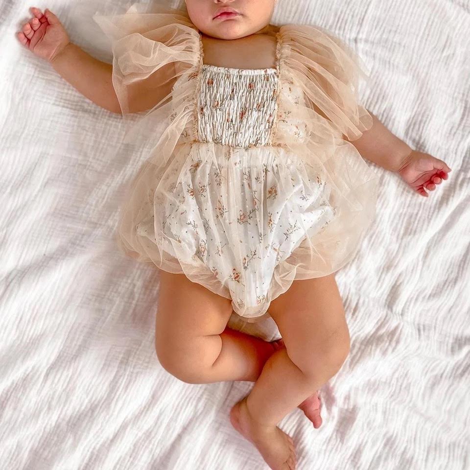 Whimsical Floral Romper