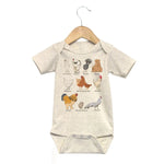 Chicken Breeds Kids Tee or bodysuit