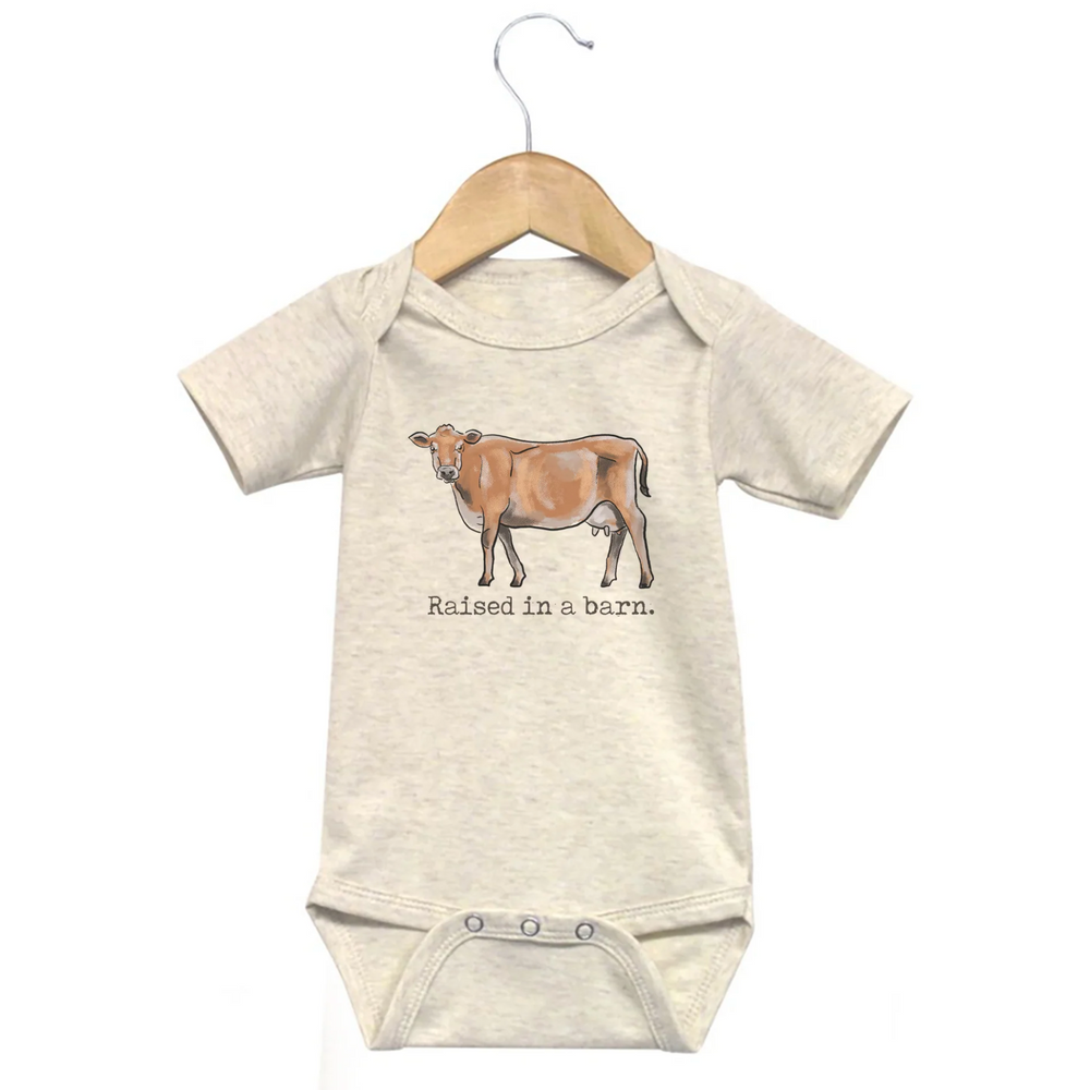 "Raised In A Barn" Onesie