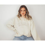 Mama Embroidered Pullover