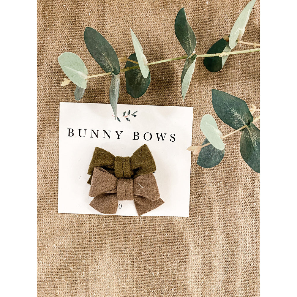Bunny Bows Mini Felt Bows (set of two)