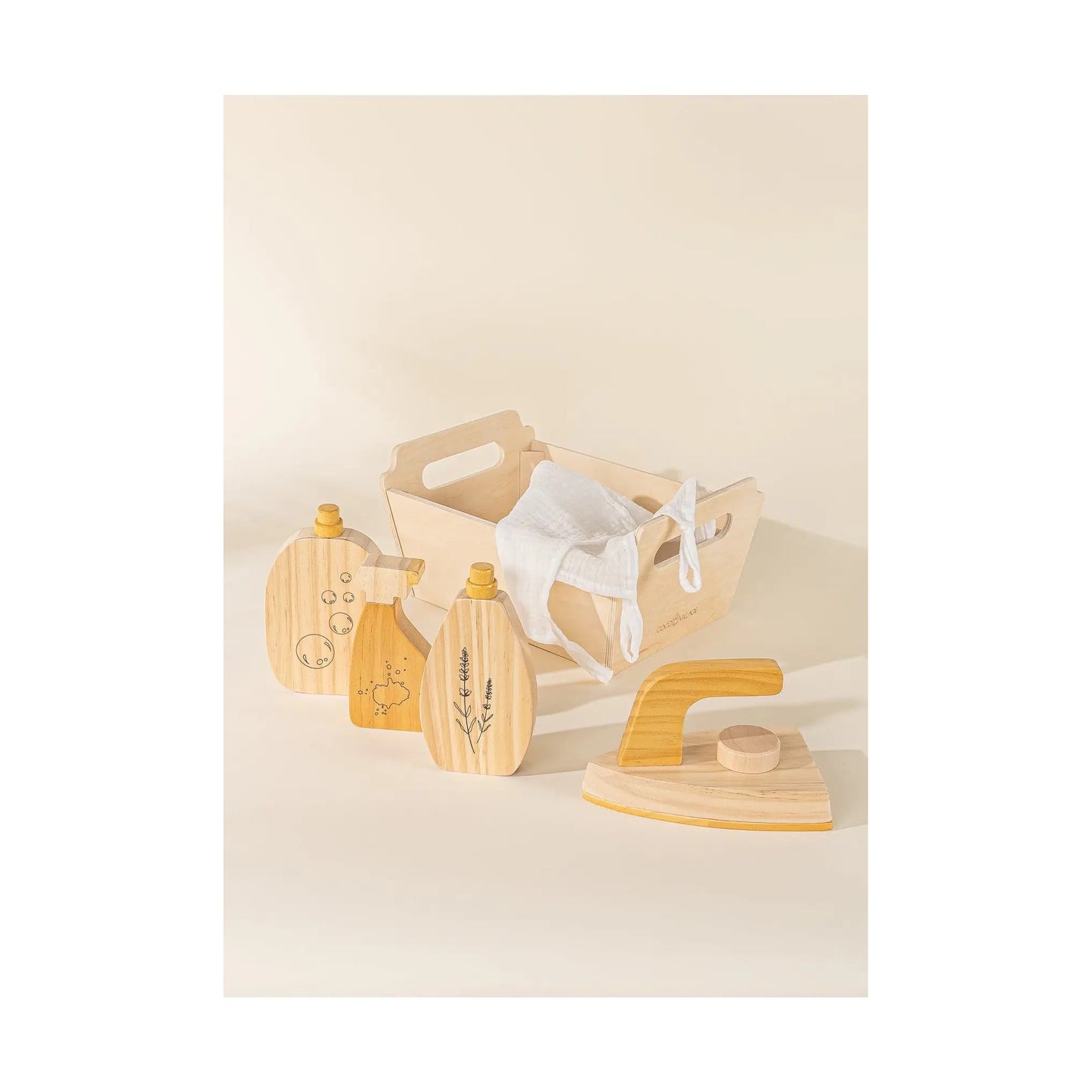 Wooden Laundry Playset
