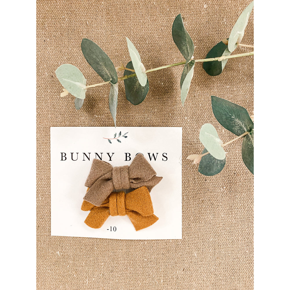 Bunny Bows Mini Felt Bows (set of two)