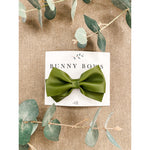 Bunny Bows Medium Looped Leather Bow
