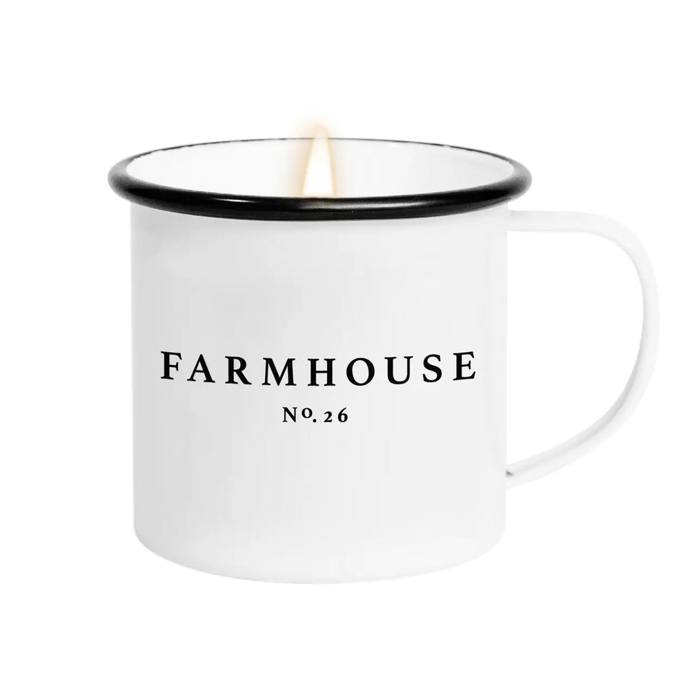 Farmhouse Coffee Mug Candle