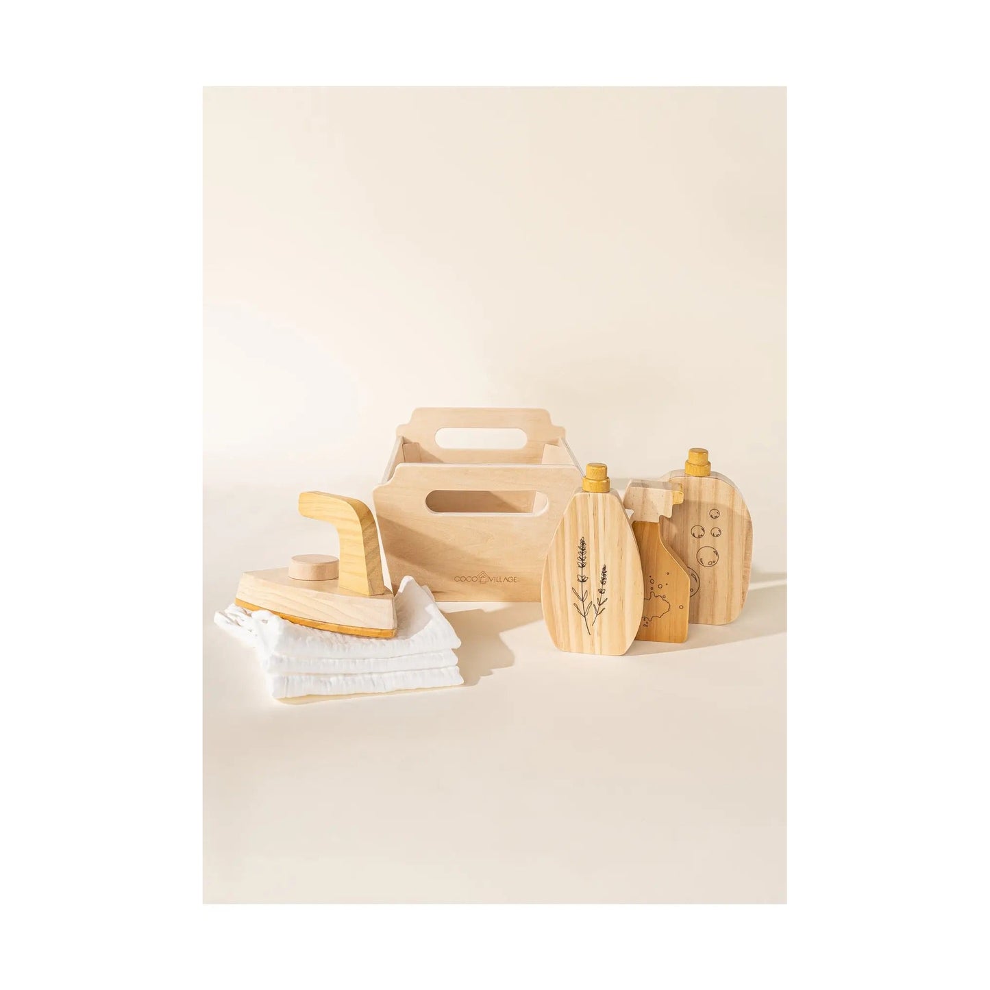 Wooden Laundry Playset