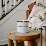 Farmhouse Coffee Mug Candle