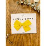 Bunny Bows Small Canvas Bow