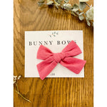 Bunny Bows Small Canvas Bow