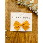 Bunny Bows Small Canvas Bow